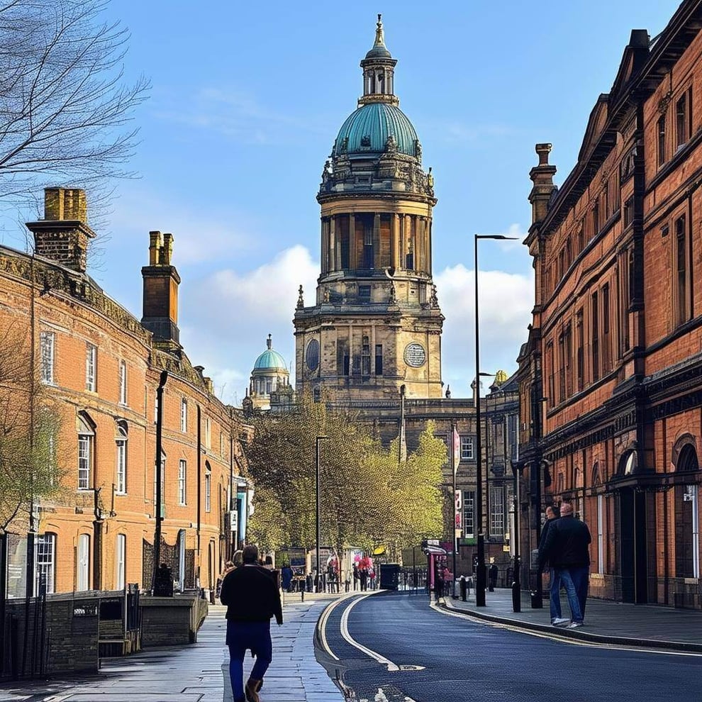 Leeds city centre near businesses supported by Remedian IT