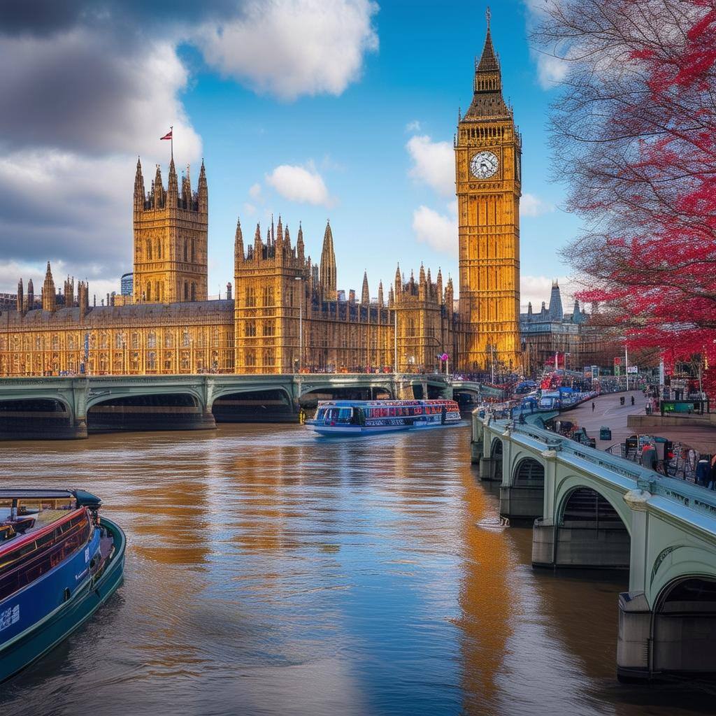 Iconic London skyline featuring Big Ben and the Houses of Parliament, representing the vibrant city where Remedian IT Solutions provides IT support, cybersecurity, and cloud services to businesses across the UK.