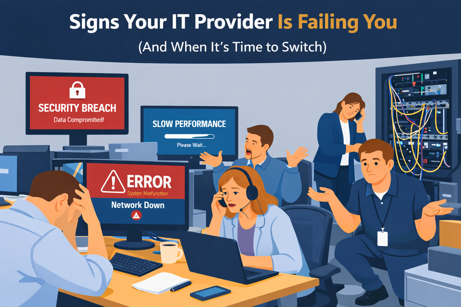 Signs Your IT Provider Is Failing You (And When It’s Time to Switch)