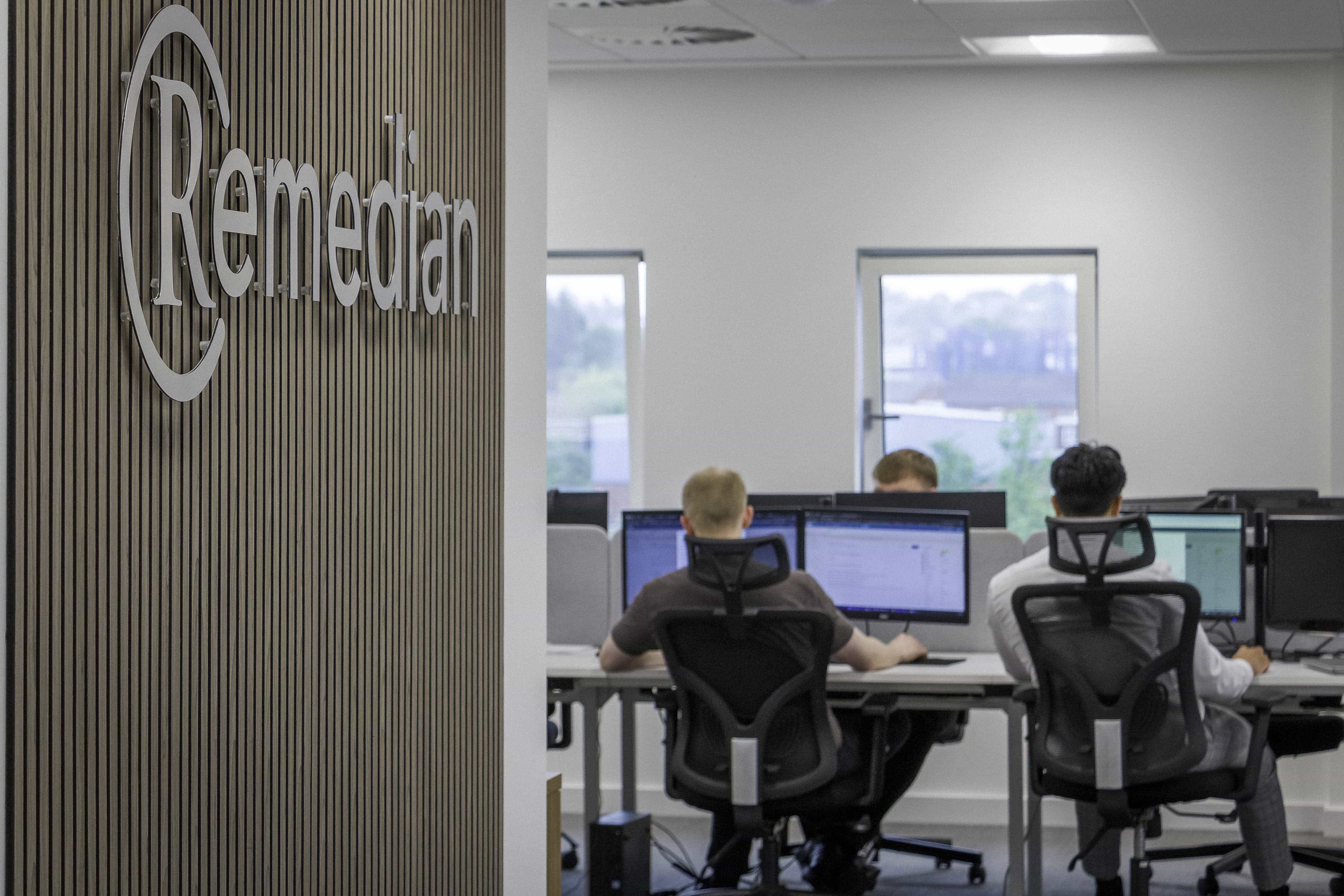 Remedian IT specialist performing proactive system maintenance for a Manchester-based business